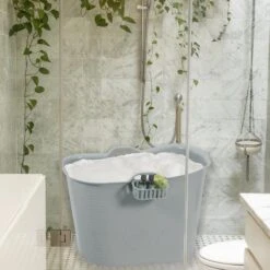 Zitbad Voor Volwassenen - Bath Bucket - Grijs - 200L -Badkamerproducten Winkel 1200x1200 2100