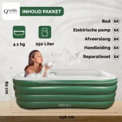 Q’ualife® Opblaasbaar Bad – Ligbad – Zitbad – Opblaasbaar Ligbad – Bad – Badkuip Volwassenen -Badkamerproducten Winkel 1200x1200 2108