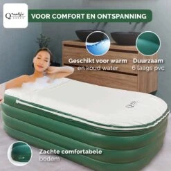 Q’ualife® Opblaasbaar Bad – Ligbad – Zitbad – Opblaasbaar Ligbad – Bad – Badkuip Volwassenen -Badkamerproducten Winkel 1200x1200 2109