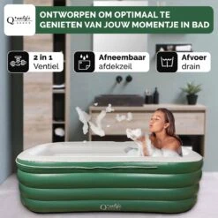Q’ualife® Opblaasbaar Bad – Ligbad – Zitbad – Opblaasbaar Ligbad – Bad – Badkuip Volwassenen -Badkamerproducten Winkel 1200x1200 2110