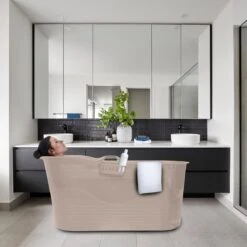 LIFEBATH - Zitbad Mira - Bath Bucket XL - 400L - Ligbad 122 Cm - Costa Rica Sand -Badkamerproducten Winkel 1200x1200 2135