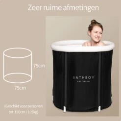 BATHBOY® Amsterdam Zitbad Opvouwbaar - Voor Volwassenen - Opblaasbaar Bad - Bath Bucket -Badkamerproducten Winkel 1200x1200 2142
