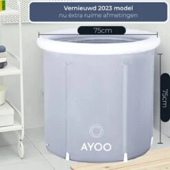AYOO® Zitbad - Opblaasbaar Bad - Opvouwbaar Bad - Wim Hof Methode - Ijsbad - Badkuip - Zitbad Voor Volwassenen - Bathtub - Zitbaden - Bath Bucket - Inclusief Voetpomp - Grijs 17 AYOO® Zitbad - Opblaasbaar Bad - Opvouwbaar Bad - Wim Hof Methode - Ijsbad - Badkuip - Zitbad Voor Volwassenen - Bathtub - Zitbaden - Bath Bucket - Inclusief Voetpomp - Grijs -Badkamerproducten Winkel 1200x1200 2148