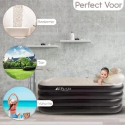 HBKS Lifestyle Bad – Opblaasbaar Ligbad – Bath Bucket – Zitbad Voor Volwassenen - Ijsbad Wim Hof Methode - Badkuip – Ice Bath – Zwart -Badkamerproducten Winkel 1200x1200 2155