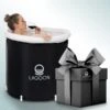 Lagoon® Opblaasbaar Zitbad Voor Volwassenen Bathbucket - Met Relaxing Giftset - Wim Hof Methode - Opvouwbaar & Inklapbaar Spa Bad - Bath Bucket - IJsbad - Opblaasbad - Dompelbad -Badkamerproducten Winkel 1200x1200 2159