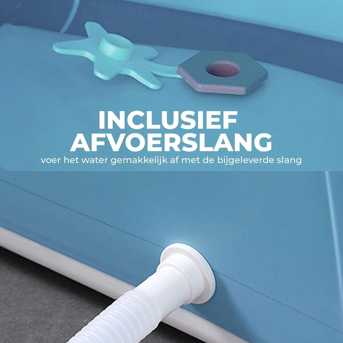 Foresta Opvouwbaar Bad Voor Volwassenen - 150cm - Bath Bucket - Blauw 6 Foresta Opvouwbaar Bad Voor Volwassenen - 150cm - Bath Bucket - Blauw - Afbeelding 4