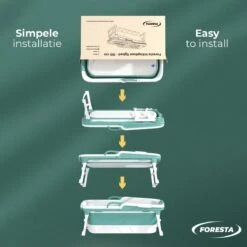 Foresta Ligbad Volwassenen - Inklapbaar Bad 143cm XL - Blauw -Badkamerproducten Winkel 1200x1200 2173