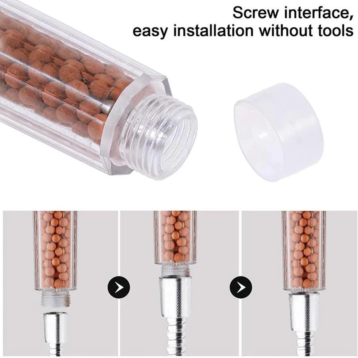 Iridescent Douchekop LED Verlichting – Waterbesparende Douchekop – Hoge Druk Transparant 5 Iridescent Douchekop LED Verlichting – Waterbesparende Douchekop – Hoge Druk Transparant - Afbeelding 3