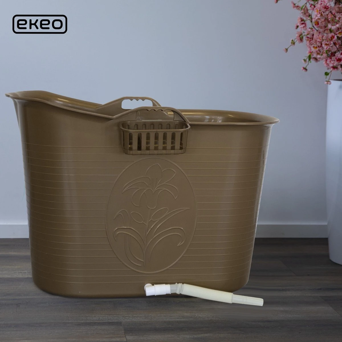 LIFEBATH - Zitbad Nancy - Bath Bucket - Mobiele Badkuip - 200L - Voor Volwassenen - Goud 6 LIFEBATH - Zitbad Nancy - Bath Bucket - Mobiele Badkuip - 200L - Voor Volwassenen - Goud - Afbeelding 4