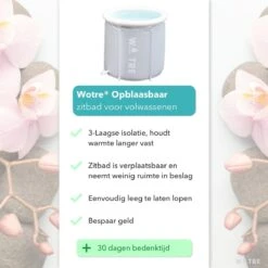 WOTRE Zitbad - Bath Bucket - Ijsbad - Wim Hof Methode - Bad Voor Volwassenen - Mobiele Badkuip - Grijs - 180L -Badkamerproducten Winkel 1200x1200 2215