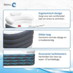 Opblaasbaar Bad Ligbad Zitbad Volwassenen - Ijsbad Badkuip Opblaasbad - Opvouwbaar Bad Opblaas Bad Antraciet -Badkamerproducten Winkel 1200x1200 2237