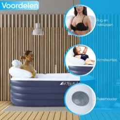 HBKS Lifestyle Bad – Opblaasbaar Ligbad – Bath Bucket – Zitbad Voor Volwassenen - Ijsbad Wim Hof Methode - Badkuip – Ice Bath – Blauw -Badkamerproducten Winkel 1200x1200 2243