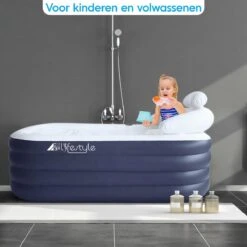 HBKS Lifestyle Bad – Opblaasbaar Ligbad – Bath Bucket – Zitbad Voor Volwassenen - Ijsbad Wim Hof Methode - Badkuip – Ice Bath – Blauw -Badkamerproducten Winkel 1200x1200 2245