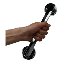 Handgreep Met Zuignap - Deurgreep -Badkamer Handgreep Met Zuignap - Douche - Helping Hand Handvat - Kunstof - Zilver - Groot -Badkamerproducten Winkel 1200x1200 2260