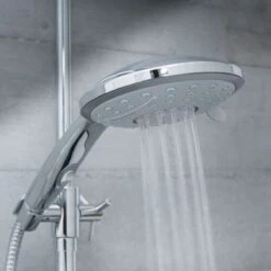 SCHÜTTE Niagara Handdouche - Douchekop Ø 15 Cm - 5 Standen - Watervaluitloop - Waterstop - Chroom -Badkamerproducten Winkel 1200x1200 227