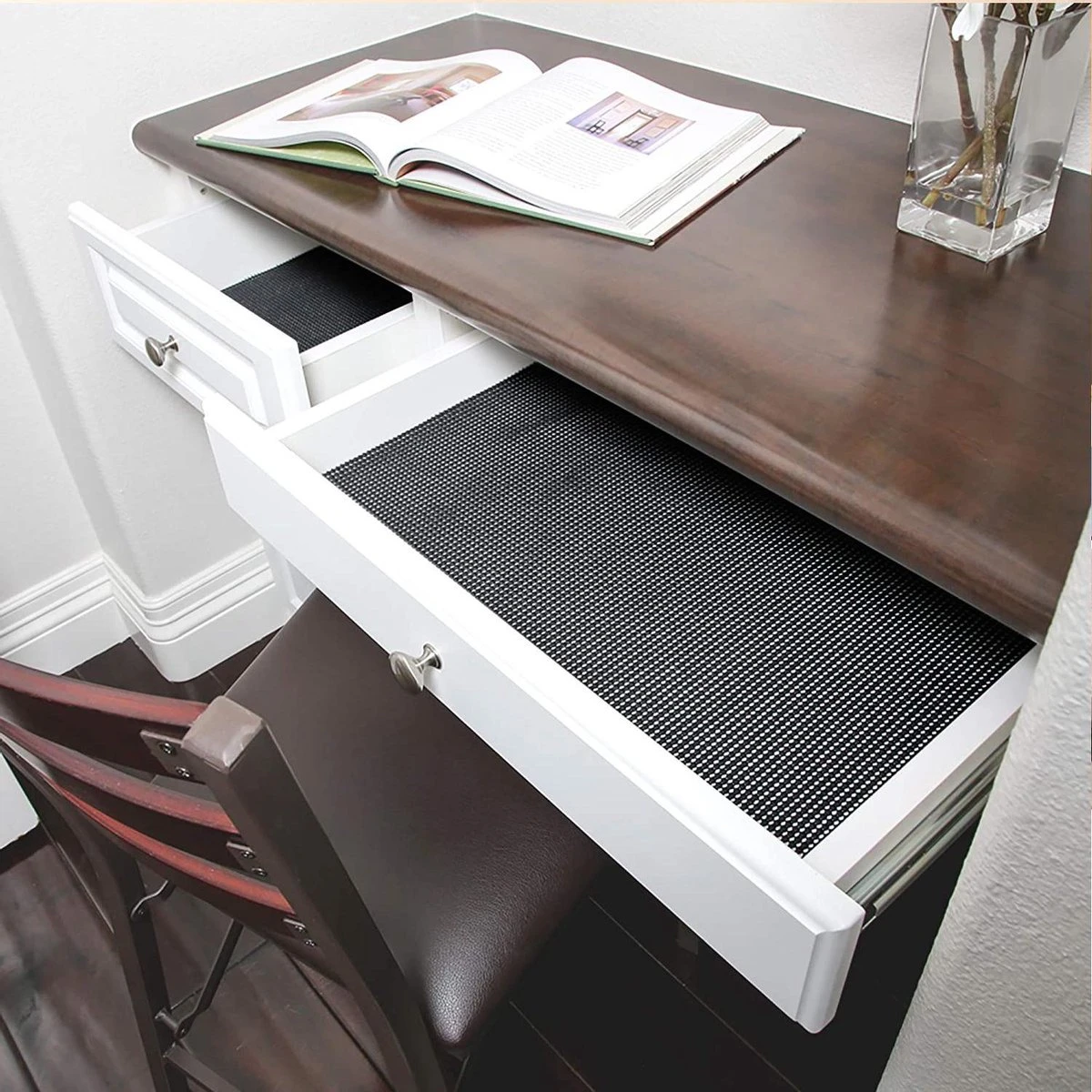 SWILIX ® Antislipmat Voor Kasten En Lades, Douchemat - Badkamermat - Badmat, Dienblad, Vloer - 4 Meter Rol - Anti Slip Mat - 400 X 30 Cm - Beige 12 SWILIX ® Antislipmat Voor Kasten En Lades, Douchemat - Badkamermat - Badmat, Dienblad, Vloer - 4 Meter Rol - Anti Slip Mat - 400 X 30 Cm - Beige - Afbeelding 10