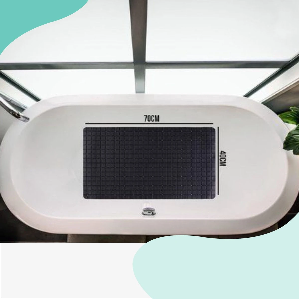 The Original - Douchemat Antislip - Zwart - 70x40cm - Antislipmat Badmat Voor Bad & Douche - Anti Slip Mat Met Zuignappen 9 The Original - Douchemat Antislip - Zwart - 70x40cm - Antislipmat Badmat Voor Bad & Douche - Anti Slip Mat Met Zuignappen - Afbeelding 7