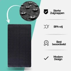 The Original - Douchemat Antislip - Zwart - 70x40cm - Antislipmat Badmat Voor Bad & Douche - Anti Slip Mat Met Zuignappen 21 The Original - Douchemat Antislip - Zwart - 70x40cm - Antislipmat Badmat Voor Bad & Douche - Anti Slip Mat Met Zuignappen -Badkamerproducten Winkel 1200x1200 2324