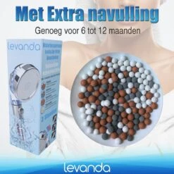 Levanda Ionische Douchekop Waterbesparend Met Douchefilter Met Extra Navulling – Eco Douchekop Filter Met 4 Verschillende Mineralen -waterbesparende Douchekop Hoge Druk Met Natuurlijke Mineraal Filter -Badkamerproducten Winkel 1200x1200 235
