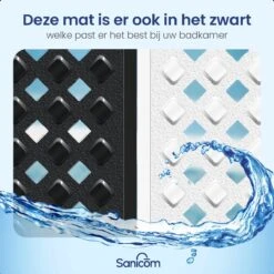 Merkloos Badmat Antislip - Douchemat - Antislipmat Bad - Antislipmat Douche - Schimmelbestendig - Met Zuignappen - Wasbaar - Wit -Badkamerproducten Winkel 1200x1200 2371