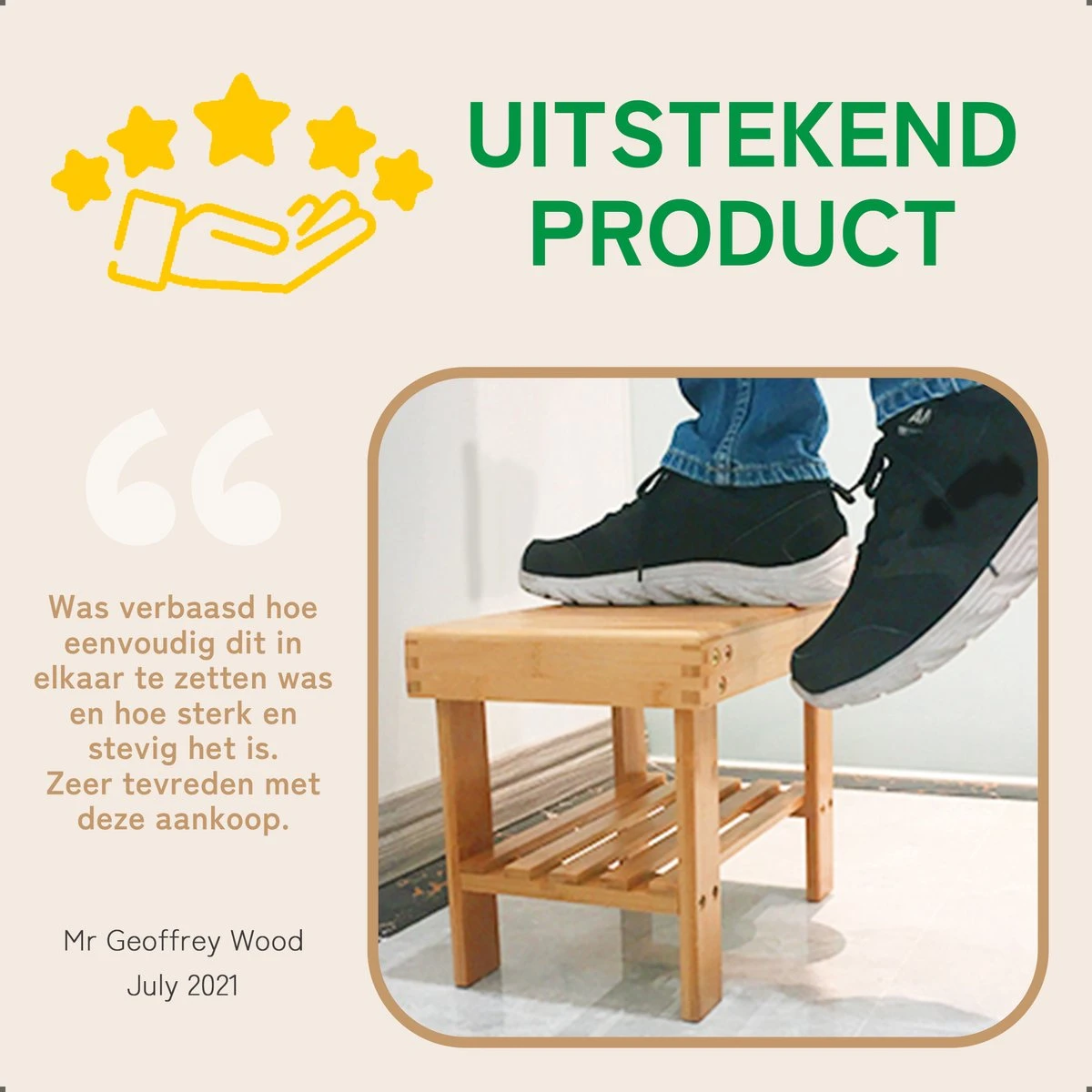 Bamboe Design Douchekruk - Opstapkrukje - Kruk Bamboe - Opstapje - Plantenstandaard 8 Bamboe Design Douchekruk - Opstapkrukje - Kruk Bamboe - Opstapje - Plantenstandaard - Afbeelding 6