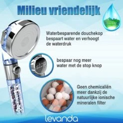 Levanda Ionische Douchekop Waterbesparend Met Douchefilter Met Extra Navulling – Eco Douchekop Filter Met 4 Verschillende Mineralen -waterbesparende Douchekop Hoge Druk Met Natuurlijke Mineraal Filter -Badkamerproducten Winkel 1200x1200 239