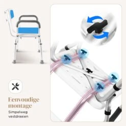 BY JRM Douchestoel En Douchekruk Met Afneembare Rugleuning En Armleuning – 30 Dagen Uitproberen -anti Slip – Verstelbare Hoogte - Douchekrukje - Blauw 17 BY JRM Douchestoel En Douchekruk Met Afneembare Rugleuning En Armleuning – 30 Dagen Uitproberen -anti Slip – Verstelbare Hoogte - Douchekrukje - Blauw -Badkamerproducten Winkel 1200x1200 2414