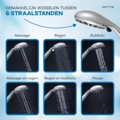 WITTS Douchekop - Waterbesparend - Hoge Kwaliteit - Handdouche ø 12cm - 6 Standen 11 WITTS Douchekop - Waterbesparend - Hoge Kwaliteit - Handdouche ø 12cm - 6 Standen -Badkamerproducten Winkel 1200x1200 243