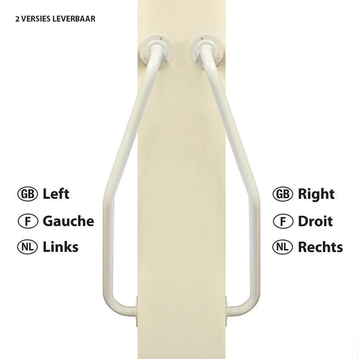 Wandbeugel Gedraaid LINKS - Wit 6 Wandbeugel Gedraaid LINKS - Wit - Afbeelding 4