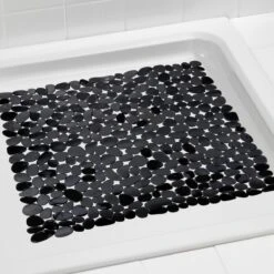 WENKO Anti-slip Douchemat Paradise 54x54cm Zwart - Antislipmat -Badkamerproducten Winkel 1200x1200 2513