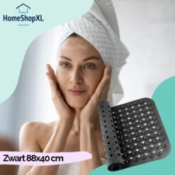 The Original - Douchemat Antislip - Zwart - 88x40cm - Antislipmat Badmat Voor Bad & Douche - Anti Slip Mat Met Zuignappen -Badkamerproducten Winkel 1200x1200 2533