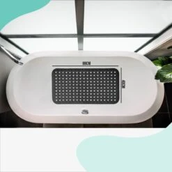 The Original - Douchemat Antislip - Zwart - 88x40cm - Antislipmat Badmat Voor Bad & Douche - Anti Slip Mat Met Zuignappen -Badkamerproducten Winkel 1200x1200 2535