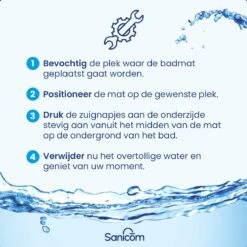 Merkloos Badmat Antislip - Douchemat - Antislipmat Bad - Antislipmat Douche - Schimmelbestendig - Met Zuignappen - Wasbaar - Wit -Badkamerproducten Winkel 1200x1200 2563