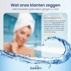 Merkloos Badmat Antislip - Douchemat - Antislipmat Bad - Antislipmat Douche - Schimmelbestendig - Met Zuignappen - Wasbaar - Wit -Badkamerproducten Winkel 1200x1200 2568