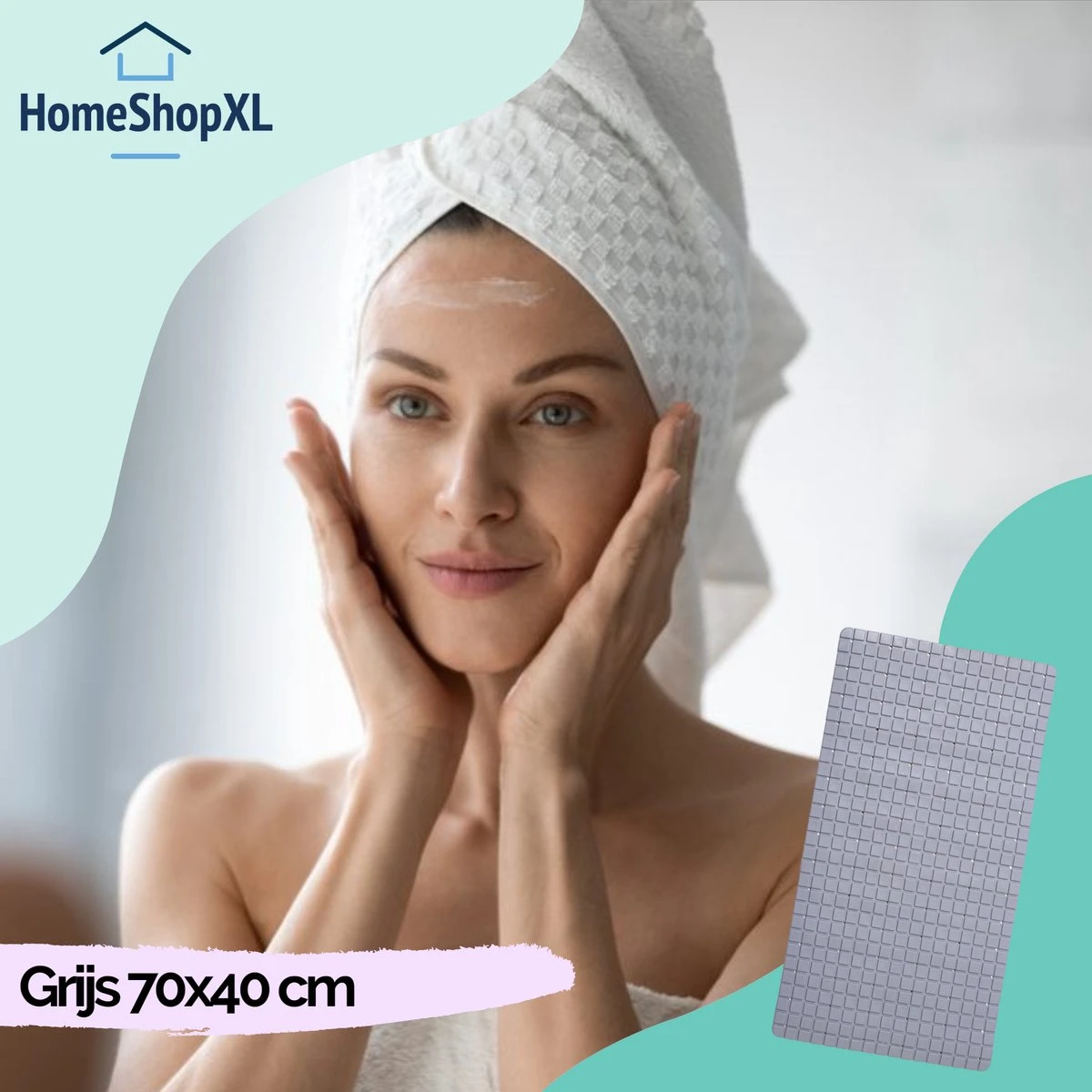 The Original - Douchemat Antislip - Grijs - 70x40cm - Antislipmat Badmat Voor Bad & Douche - Anti Slip Mat Met Zuignappen 5 The Original - Douchemat Antislip - Grijs - 70x40cm - Antislipmat Badmat Voor Bad & Douche - Anti Slip Mat Met Zuignappen - Afbeelding 3