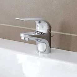 GROHE Euroeco Wastafelkraan - Met Trekwaste - Chroom - 23262000 -Badkamerproducten Winkel 1200x1200 2609
