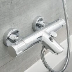 SCHÜTTE London Thermostatische Badkraan - Hartafstand 150 Mm - Chroom -Badkamerproducten Winkel 1200x1200 2684