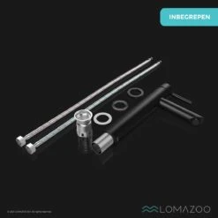 LOMAZOO Wastafelkraan Zwart Ceres - Badkamerkraan - Wastafel Kraan - Mengkraan Wastafel - Hoge Uitloop -Badkamerproducten Winkel 1200x1200 2737
