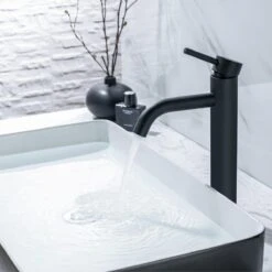 LOMAZOO Wastafelkraan Zwart Cardano - Zwarte Kraan - Badkamerkraan - Wastafel Mengkraan - Hoog -Badkamerproducten Winkel 1200x1200 2775