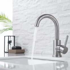 LOMAZOO Wastafelkraan Ivory - Mengkraan Wastafel - Kraan Badkamer - Wastafelmengkraan RVS -Badkamerproducten Winkel 1200x1200 2783