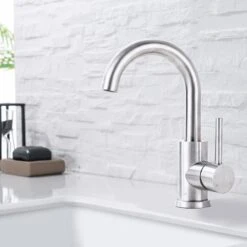 LOMAZOO Wastafelkraan Ivory - Mengkraan Wastafel - Kraan Badkamer - Wastafelmengkraan RVS -Badkamerproducten Winkel 1200x1200 2784