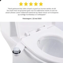 Bidet Handdouche Toilet Sproeier Shattaf Sprayer WC Papier Besparend - Enkel Spray Koud Water - Badkamer Accessoires - Freshole® -Badkamerproducten Winkel 1200x1200 2843