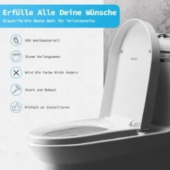 Blazelife Wc Bril - Wc Bril Softclose Van Duurzaam Ureumformaldehyde - Lonely Day - Toiletdeksel Universeel - Afneembaar - Antibacterieel - D-vorm -Badkamerproducten Winkel 1200x1200 2861