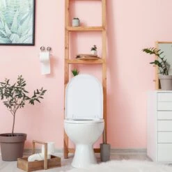 Relaxdays Wc Bril Softclose - D-vorm - Toiletbril Universeel - Toiletdeksel Plastic - Wit -Badkamerproducten Winkel 1200x1200 2907