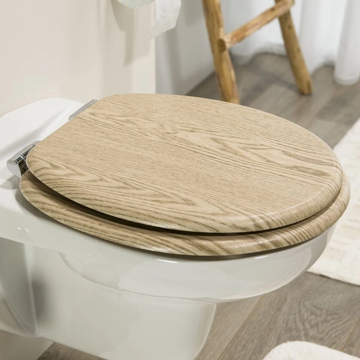 Tiger Steigerhoutlook - Toiletbril - WC Bril - MDF - Eiken 11 Tiger Steigerhoutlook - Toiletbril - WC Bril - MDF - Eiken - Afbeelding 9