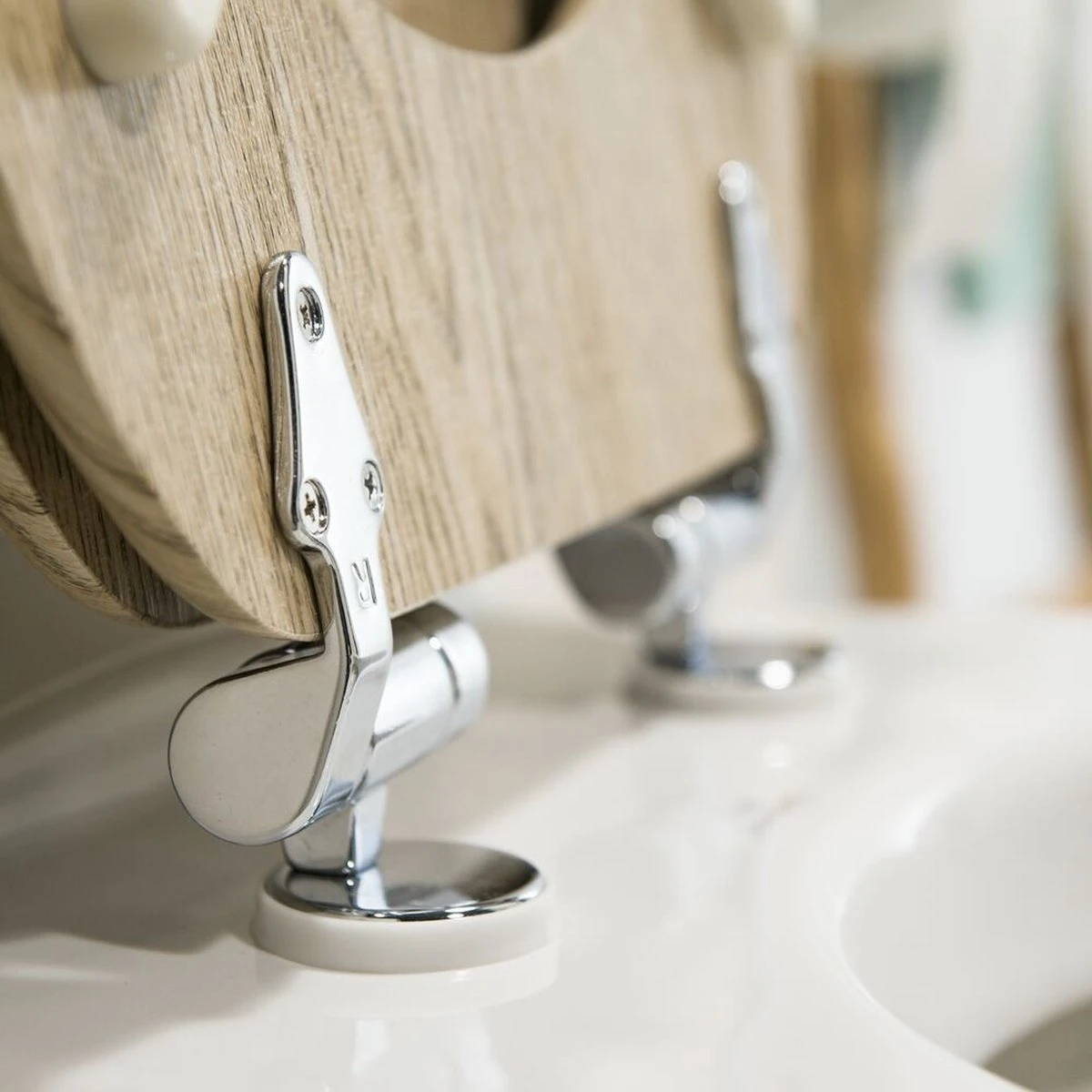 Tiger Steigerhoutlook - Toiletbril - WC Bril - MDF - Eiken 13 Tiger Steigerhoutlook - Toiletbril - WC Bril - MDF - Eiken - Afbeelding 11