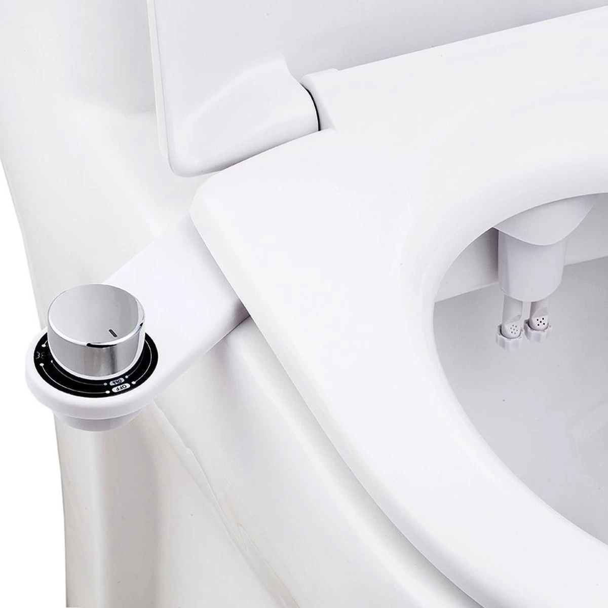 Bidet Handdouche Toilet Sproeier Shattaf Sprayer WC Papier Besparend - Dubbel Spray Koud Water - Badkamer Accessoires - Freshole® 6 Bidet Handdouche Toilet Sproeier Shattaf Sprayer WC Papier Besparend - Dubbel Spray Koud Water - Badkamer Accessoires - Freshole® - Afbeelding 4