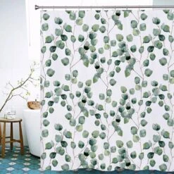 Douchegordijn - Badkamer Accessoires - Eucalyptus - 180x200 Cm -Badkamerproducten Winkel 1200x1200 303