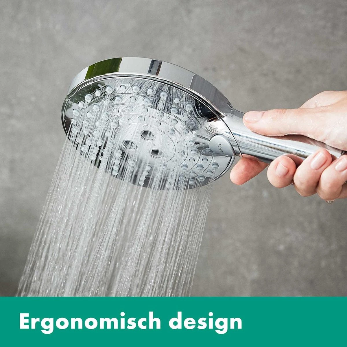 Hansgrohe Raindance Select S - Handdouche 120 PowderRain - 3 Straalsoorten - Chroom 8 Hansgrohe Raindance Select S - Handdouche 120 PowderRain - 3 Straalsoorten - Chroom - Afbeelding 6