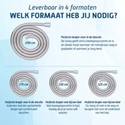 Saqu Express Doucheslang 200 Cm - Chroom -Badkamerproducten Winkel 1200x1200 392